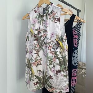 Tie Back Multi Colored Mini Dress